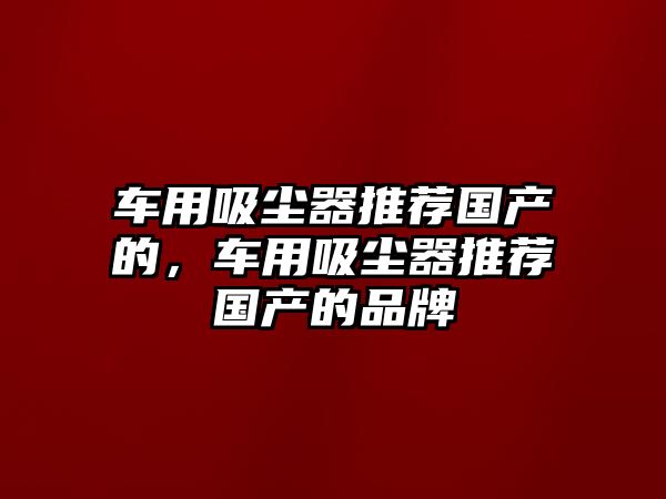 車用吸塵器推薦國(guó)產(chǎn)的，車用吸塵器推薦國(guó)產(chǎn)的品牌