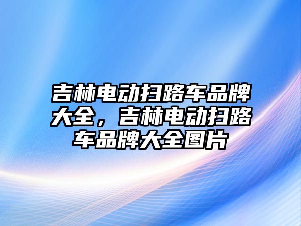 吉林電動掃路車品牌大全，吉林電動掃路車品牌大全圖片