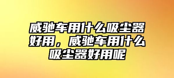 威馳車用什么吸塵器好用，威馳車用什么吸塵器好用呢