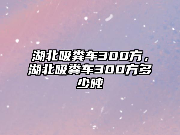 湖北吸糞車300方，湖北吸糞車300方多少噸