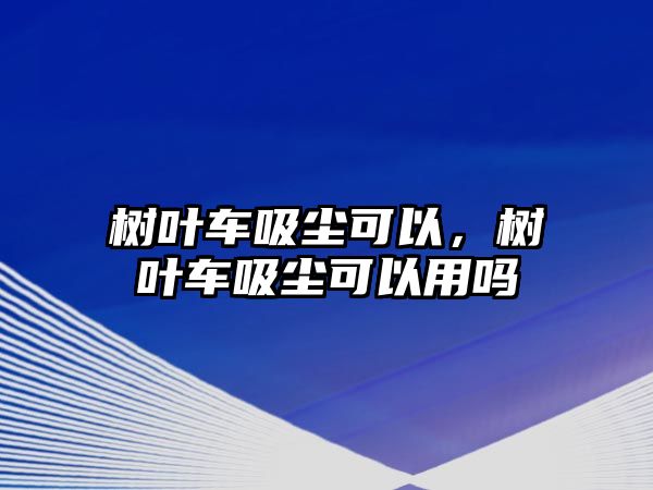 樹葉車吸塵可以，樹葉車吸塵可以用嗎