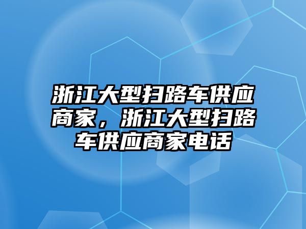 浙江大型掃路車供應(yīng)商家，浙江大型掃路車供應(yīng)商家電話