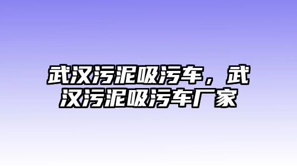 武漢污泥吸污車，武漢污泥吸污車廠家