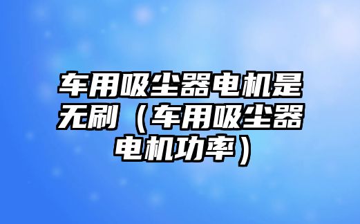 車用吸塵器電機(jī)是無(wú)刷（車用吸塵器電機(jī)功率）