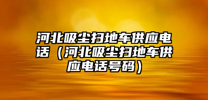 河北吸塵掃地車供應(yīng)電話（河北吸塵掃地車供應(yīng)電話號(hào)碼）