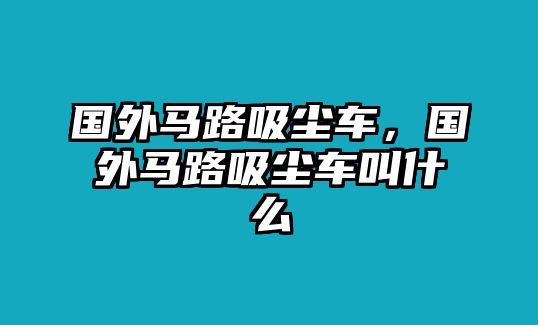 國外馬路吸塵車，國外馬路吸塵車叫什么