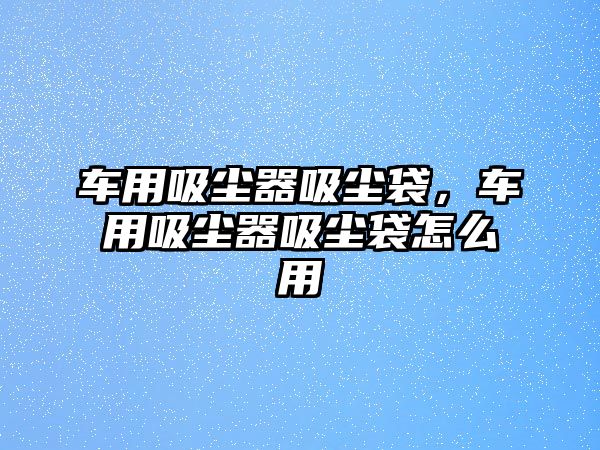 車用吸塵器吸塵袋，車用吸塵器吸塵袋怎么用