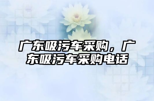 廣東吸污車采購，廣東吸污車采購電話