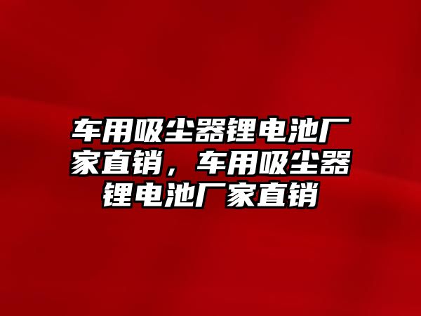 車用吸塵器鋰電池廠家直銷，車用吸塵器鋰電池廠家直銷