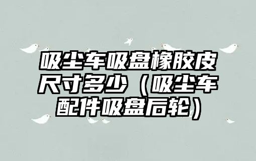 吸塵車吸盤橡膠皮尺寸多少（吸塵車配件吸盤后輪）