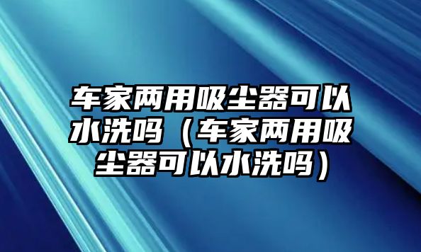 車家兩用吸塵器可以水洗嗎（車家兩用吸塵器可以水洗嗎）