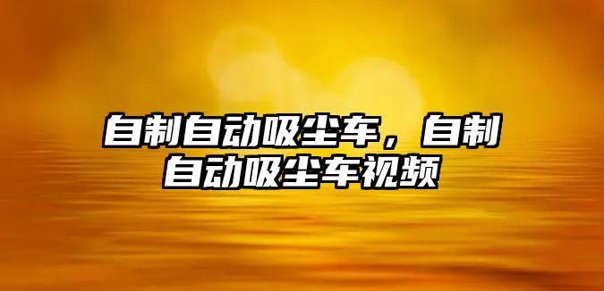 自制自動吸塵車，自制自動吸塵車視頻