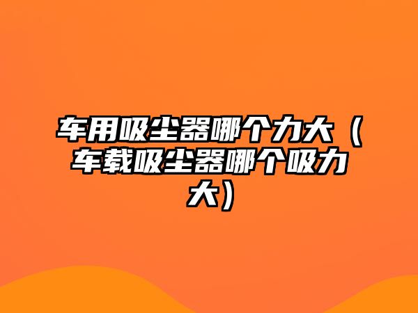 車用吸塵器哪個(gè)力大（車載吸塵器哪個(gè)吸力大）