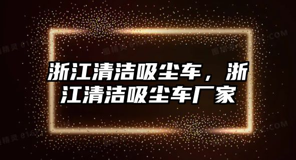 浙江清潔吸塵車，浙江清潔吸塵車廠家