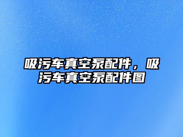 吸污車真空泵配件，吸污車真空泵配件圖