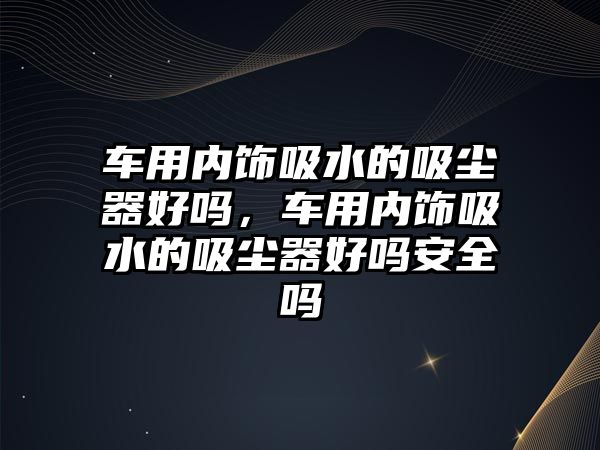 車用內(nèi)飾吸水的吸塵器好嗎，車用內(nèi)飾吸水的吸塵器好嗎安全嗎