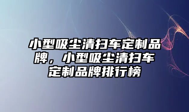 小型吸塵清掃車定制品牌，小型吸塵清掃車定制品牌排行榜