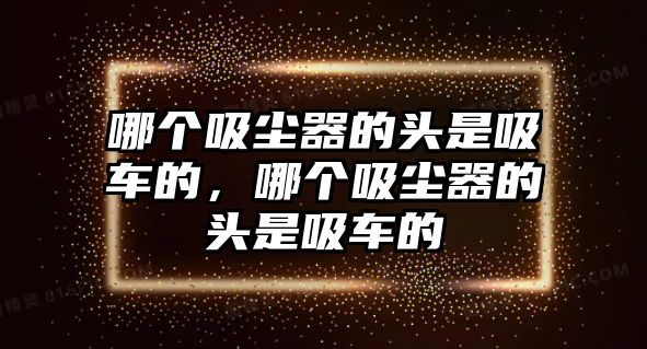 哪個(gè)吸塵器的頭是吸車(chē)的，哪個(gè)吸塵器的頭是吸車(chē)的