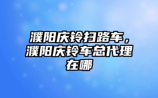 濮陽慶鈴掃路車，濮陽慶鈴車總代理在哪