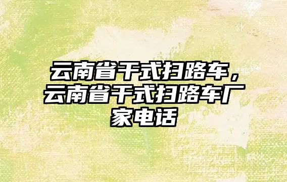 云南省干式掃路車，云南省干式掃路車廠家電話