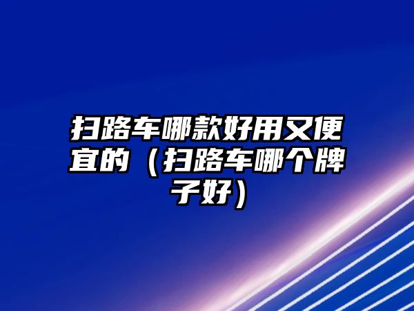 掃路車哪款好用又便宜的（掃路車哪個(gè)牌子好）