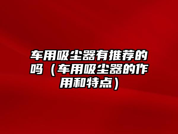 車用吸塵器有推薦的嗎（車用吸塵器的作用和特點(diǎn)）