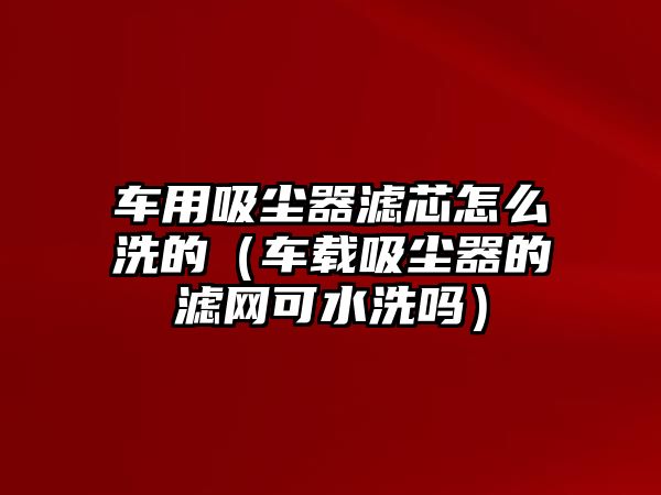 車用吸塵器濾芯怎么洗的（車載吸塵器的濾網(wǎng)可水洗嗎）