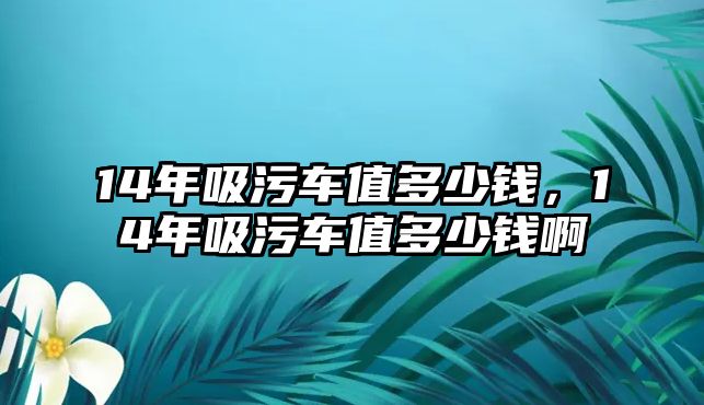 14年吸污車(chē)值多少錢(qián)，14年吸污車(chē)值多少錢(qián)啊