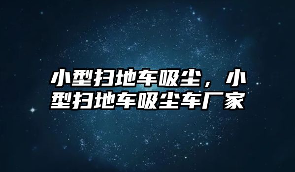 小型掃地車吸塵，小型掃地車吸塵車廠家