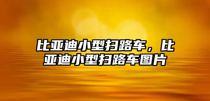 比亞迪小型掃路車，比亞迪小型掃路車圖片