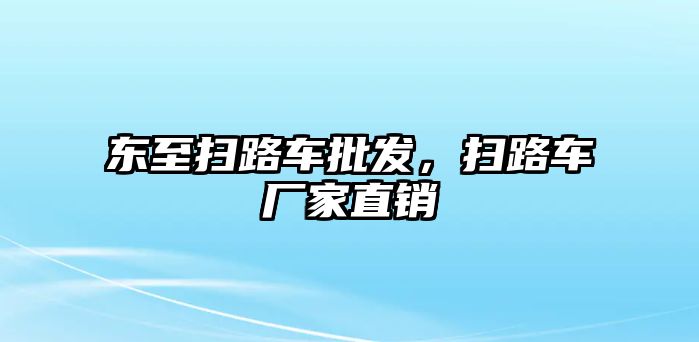 東至掃路車批發(fā)，掃路車廠家直銷