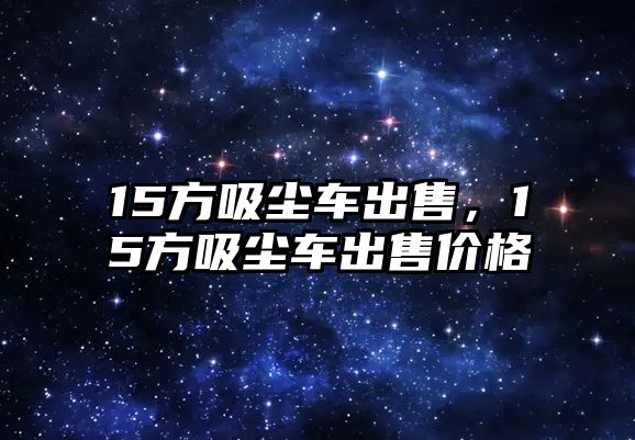 15方吸塵車出售，15方吸塵車出售價(jià)格