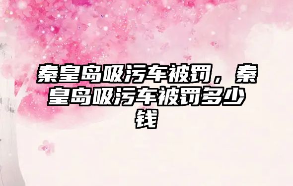 秦皇島吸污車被罰，秦皇島吸污車被罰多少錢