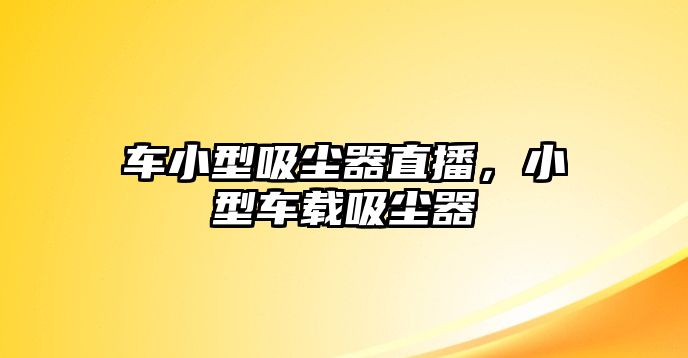 車小型吸塵器直播，小型車載吸塵器