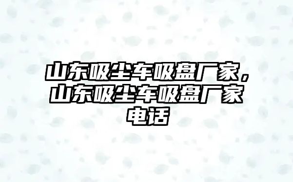 山東吸塵車吸盤廠家，山東吸塵車吸盤廠家電話