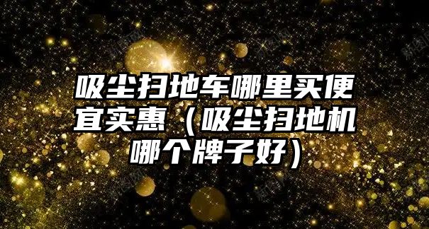 吸塵掃地車哪里買便宜實(shí)惠（吸塵掃地機(jī)哪個牌子好）