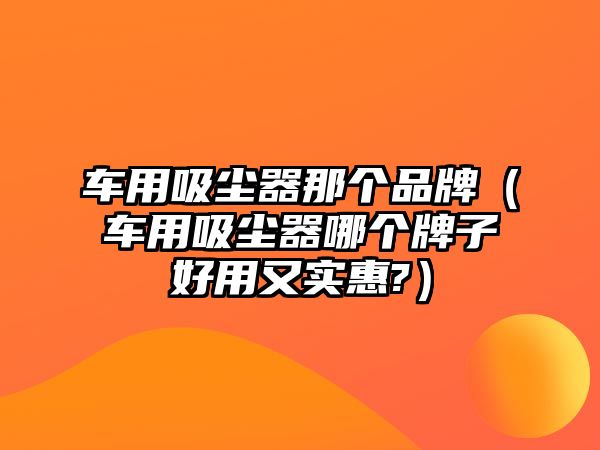 車用吸塵器那個(gè)品牌（車用吸塵器哪個(gè)牌子好用又實(shí)惠?）