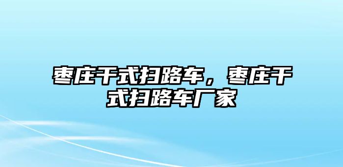 棗莊干式掃路車，棗莊干式掃路車廠家