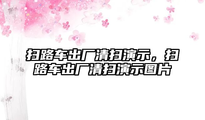 掃路車出廠清掃演示，掃路車出廠清掃演示圖片