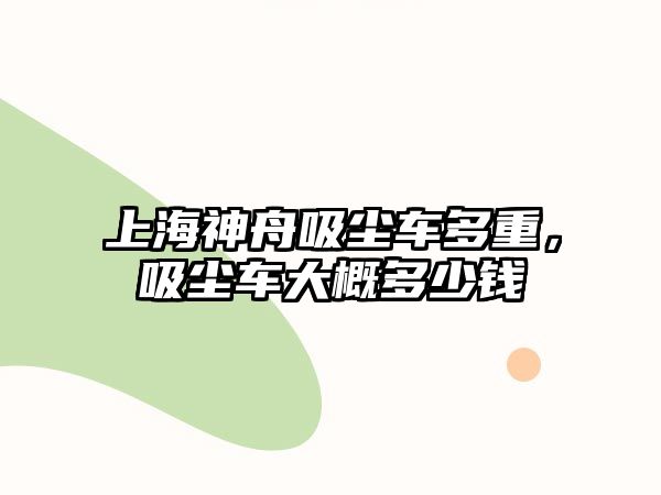 上海神舟吸塵車多重，吸塵車大概多少錢