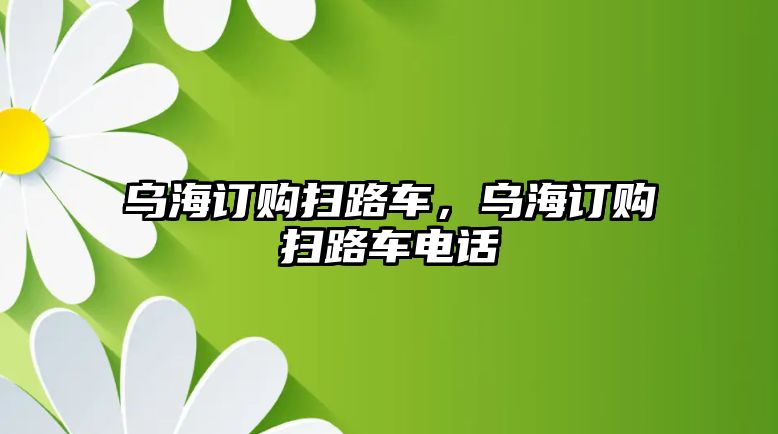 烏海訂購(gòu)掃路車，烏海訂購(gòu)掃路車電話