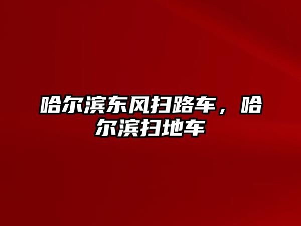 哈爾濱東風(fēng)掃路車，哈爾濱掃地車