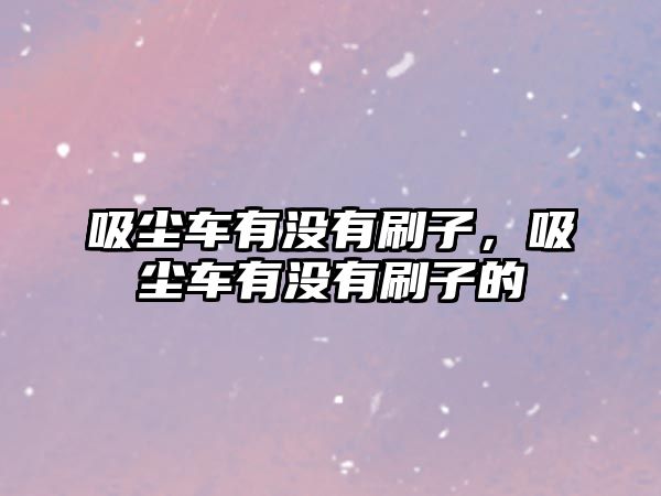 吸塵車(chē)有沒(méi)有刷子，吸塵車(chē)有沒(méi)有刷子的