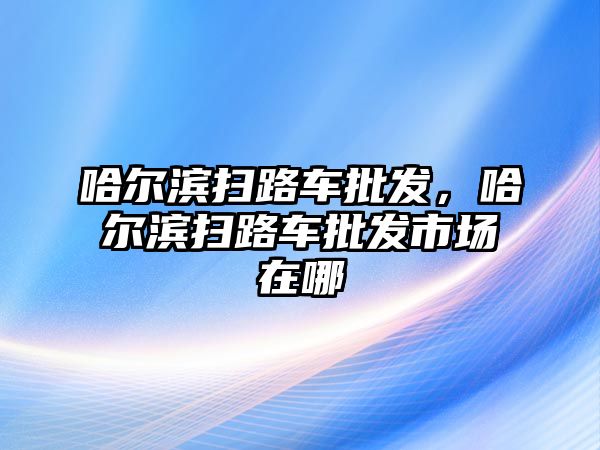 哈爾濱掃路車批發(fā)，哈爾濱掃路車批發(fā)市場(chǎng)在哪