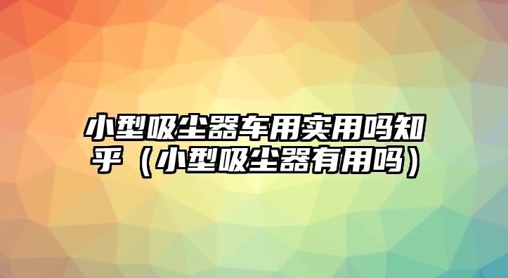 小型吸塵器車用實用嗎知乎（小型吸塵器有用嗎）