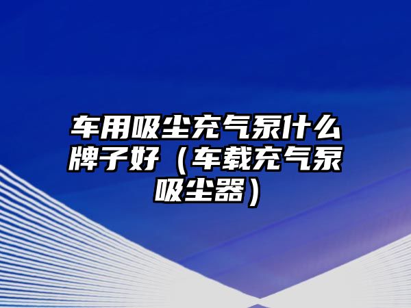 車用吸塵充氣泵什么牌子好（車載充氣泵吸塵器）