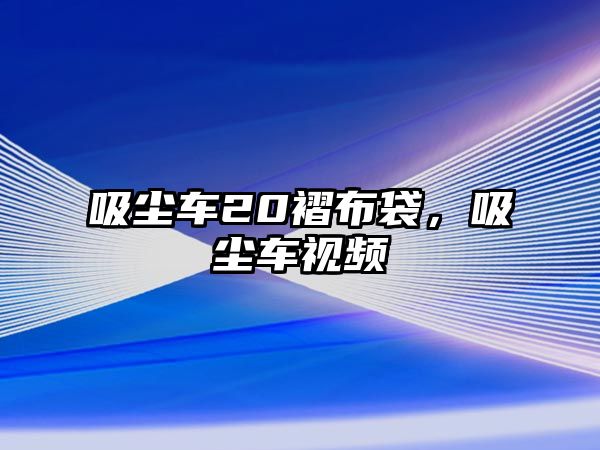 吸塵車20褶布袋，吸塵車視頻