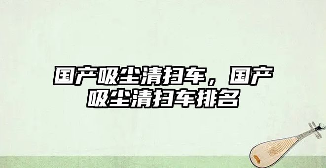 國產吸塵清掃車，國產吸塵清掃車排名