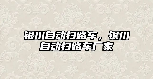 銀川自動掃路車，銀川自動掃路車廠家