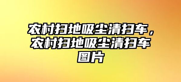 農(nóng)村掃地吸塵清掃車，農(nóng)村掃地吸塵清掃車圖片